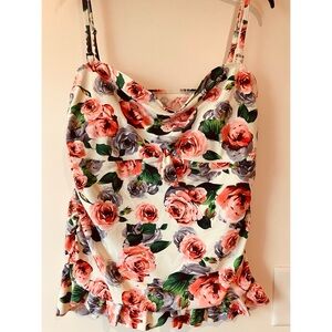 Marina West 2-piece tankini, so pretty in pink rose print